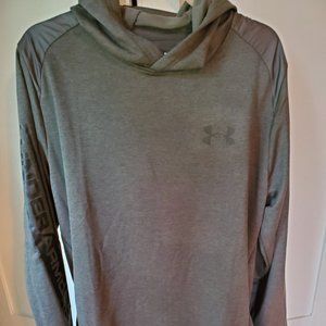 Mens Under Armour Gray Hooded Sweatshirt